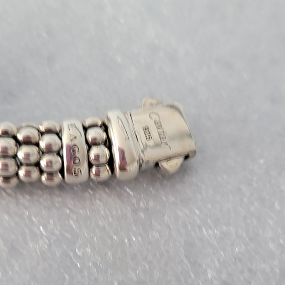 LAGOS Single Diamond Station Cabiar 9mm Necklace - Picture 6 of 8